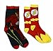The Flash Men's Casual Crew Sock Set Pack of 2, Red, Men's Shoe Size 6-12
