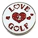 Navika Love 2 Golf Glitzy Ball Marker with Hat Clip
