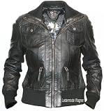 Damen Lederjacke Motorradjacke