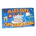 Fahne / Flagge Alles Gute zum Geburtstag 90 x 150 cm