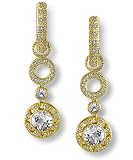 Jewelry : Double Round Stone Pave Diamond Earring Charm by Zasha Signature Jewelry