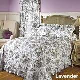 Ribbons and Roses Plisse Bedspread Bedding