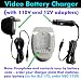 CHARGER AC/DC LITHIUM ION CHARGER FOR SONY NP-F10 NPFS11
