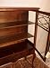 Walnut Queen Anne Leg China Cabinet, #bu07