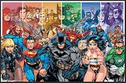 DC Comics (Team) Framed Art Poster print - 23" X 35"