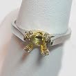 14K Two-Tone Gold Diamond Semimount