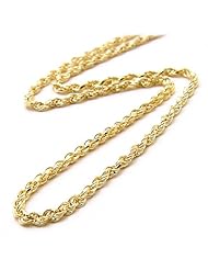18" 1.5MM Rope Chain in 14K Yellow Gold