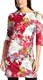 ABS Allen Schwartz Women's 3/4 Sleeve Tee-Shirt Dress,Garnet,Medium