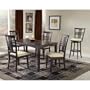 Tiburon 6-Piece Table Set (Table, 4 Chairs and Bench) (ESPRESSO) (See Text)