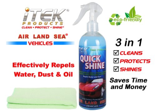 iTEK®'s Quick Shine® Cleans, Seals, Shines, Detail All Cars, Boats, Airplanes