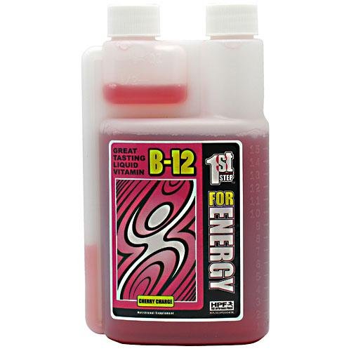 High Performance Fitness INC. 1st Step Liquid B-12, Cherry Charge, 16-fluid ounces