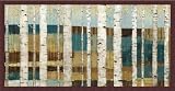 Shimmering Valley by Wild Apple Portfolio Birch Tree Landscape Wall Art Print Framed Décor