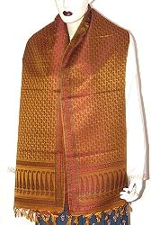 In Vogue Jacquard Silk Scarf Women India Fashion