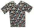 Miami Canes Scrub Top Lg