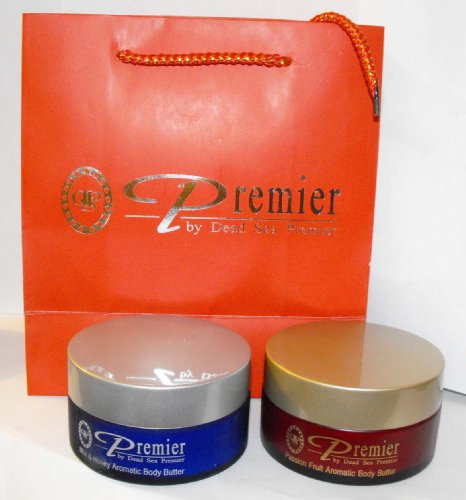 2x Premier Dead Sea Body Butter Milk & Honey+ Passion Fruit 5.95 Oz+konad Cosmetics Hand Cream for Stron Nails