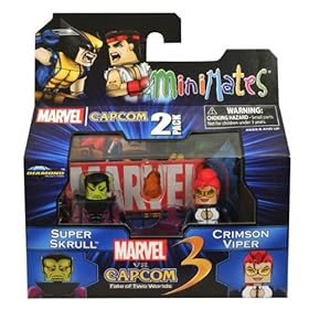  Marvel Vs Capcom 3 Minimates Series 2 Mini Figure 2Pack Super Skrull Vs. Crimson Viper
