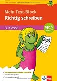 Die kleinen Lerndrachen: Mein Test-Block - Richtig schreiben, Deutsch 3. Klasse