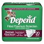 Depend Fitted Maximum Protection Briefs Size Small/Medium Pk/20