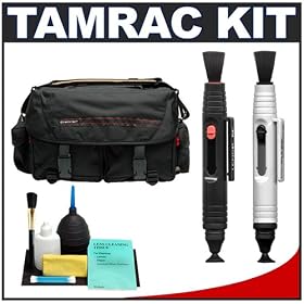Tamrac 612 Pro System 12 Camera Bag (Black) + Accessory Kit for Canon Rebel XSi, XS, T1i, XTi, 40D, 50D, Nikon D40, D60, D5000, D90, D300, D700, Olympus Evolt E-30, E-450, E-520, E-620, and Sony Alpha A200, A300, A350, A700 Digital SLR Cameras