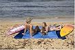 Parasheet Beach Blanket, Beach Towel - Blue/Lt.Blue