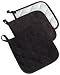 Excello Terry Potholder, Black, Set of 3