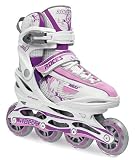 Roces Moody 1.0 Girls Adjustable Inline Skates - Large (UK 4 - UK 7)