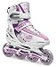 Roces Moody 1.0 Girls Adjustable Inline Skates - Large (UK 4 - UK 7)