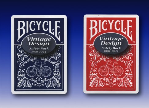 Bicycle Vintage Design Safety Back 1892-1943 - Red or Blue