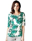  Per Una Cowl Neck Verona Spotted Drape Top