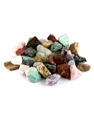 Crystal Allies Materials: 3 Pounds (BEST VALUE) Bulk Rough Madagascar 12-Stone Mix: Amethyst, Labradorite, Septarian, Rose Quartz, Green Opal, Girasol Opal, Desert Jasper, Blue Apatite, Red Jasper, Petrified Wood, Yellow Jasper & Chrysocolla - Large 1" Natural Raw Stones & Fountain Rocks for Cabbing, Cutting, Lapidary, Tumbling & Polishing and Reiki Crystal Healing *Wholesale Lot*