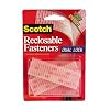 3M Scotch RF9730 Reclosable Fasteners 1 x 3-Inch Clear, 6-Pack