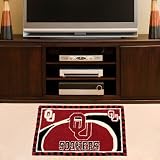 Oklahoma Sooners Crimson 18 x 30 Handmade Rug