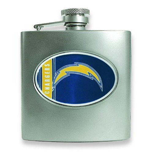 NFL San Diego Chargers Stainless Steel Hip Flask 6oz