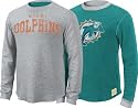 Miami Dolphins Retro Sport Long Sleeve Reversible Crew