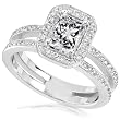 1-1/3ct TW Radiant Diamond Engagement Ring in 14kt White Gold