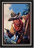Framed Art Poster 20x30, Western Story Magazine: On the Black Ridge