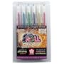 Sakura Gelly Roll Stardust Bold Meteor Pens 6-Pack, Silver/Marine/Copper/Pink/Green/Blue