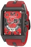 Stuhrling Original Men's 255A.3357H75 Leisure Mad Man C-2 Swiss Quartz Chronograph Date Red Watch