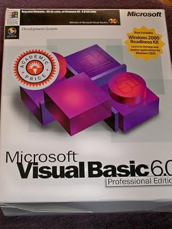 Academic Edition;Education Edition;Scholar Edition VISUAL BASIC Professional Edition (S W) V6.0 CD-ROM Windows 95 Windows 98 NT
