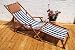 Sonnenliege Gartenliege Deckchair Saunaliege inkl. abnehmbarem Fußteil und Kopfstütze