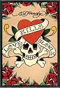 Ed Hardy Poster und Kunststoff-Rahmen - Liebe Tötet Langsam (91 x 61cm)