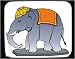 Decorated Mouse Pad with decorated, animal, Asia, toy, tusk, pachyderm, Thailand, ele...