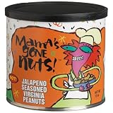 Mamas Gone Nuts Jalapeno Seasoned Virginia Peanuts 12 Ounce Cans Pack of 4 by Mama's Gone Nuts