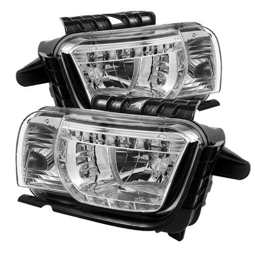 Spyder Auto Chevy Camero Chrome DRL LED Crystal Headlight