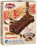 Glenny's 100 Calories Slim-1, Chocolate Chip Cookie Dough,  5-Count Snack Bars (Pack of 6)