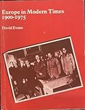 Europe in modern times 1900-1975