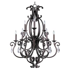 Maxim Lighting - 31006CU : Richmond 9-Light Chandelier - Colonial Umber by Maxim Manufacturing