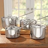 All Clad Stainless Steel Sauce Pan with Lid
