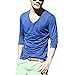 Zbrandy Men's V Neck T Shirts Half Sleeve Fitness