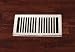 Tools & Hardware : Contemporary Plated Chrome Register Cover w/ Damper Box- 2 1/4" X 12"